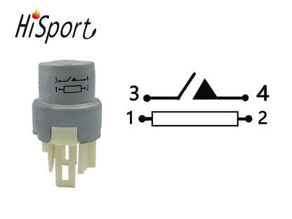 HiSport Relay Flashers 909-90987-02004 Compatible with Toyota, Mitsubishi, Chrysler Swift More Replace RY51£¬9098702004£¬0567004810 Multi-Purpose Signal Light Assemblies, 2PCS