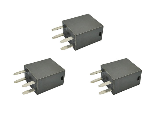 12V 10A 4P Air Conditioning Compressor Relays(Multi-Purpose Relay) 12088567 - Compatible with Buick,Cadillac,Chevrolet,GMC,Hummer More - HiSport 3 Pack