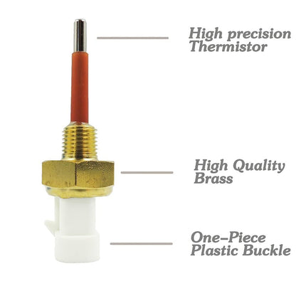 HiSport Low Coolant Level Sensor 904-7252 - Compatible with Detroit Freightliner Cummins Series Trucks 3/8" O-Ring Thread-2 Pins - Replaces 23522855 23526907 650648