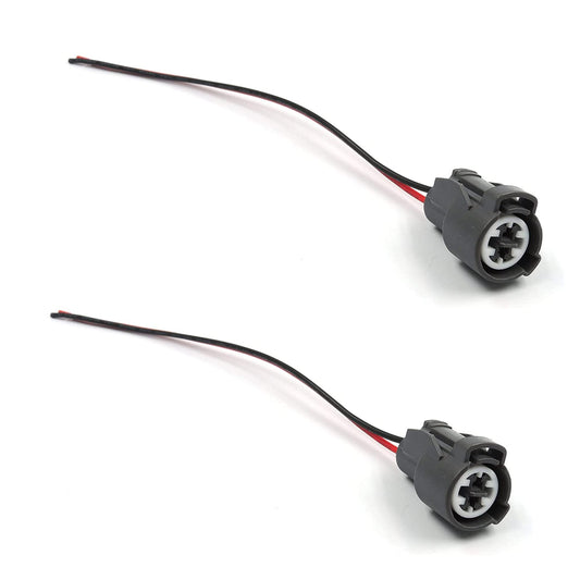 HiSport Coolant Temperature Sensor Plug Pigtail Connector - Compatible with Honda Civic Integra B/D/H/F Engines VTEC 6.7" Long 2pcs