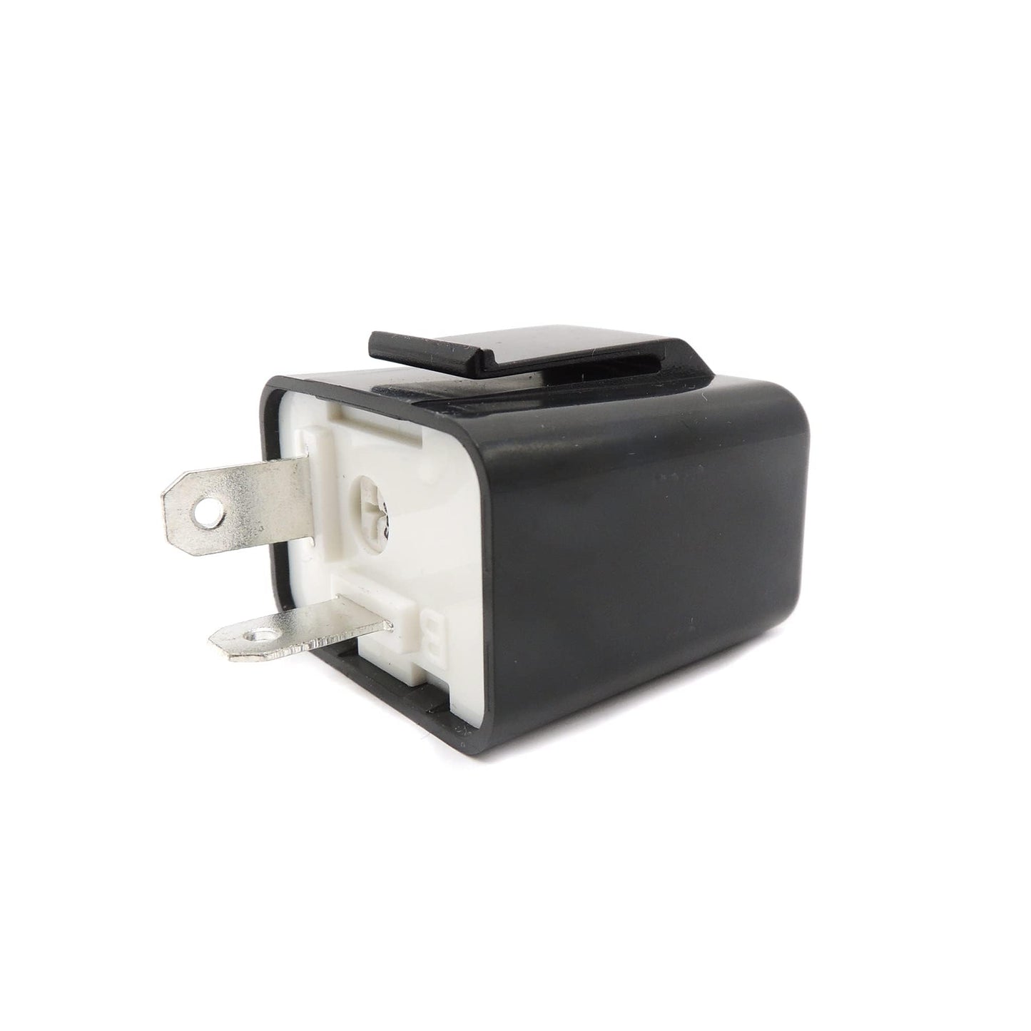 HiSport 12V 2 PIN Adjustable Waterproof Electronic Hazard Warn Flasher Relay Fix for LED Turn Signal Light Bulbs Replacement for Most Cars Motorcycles