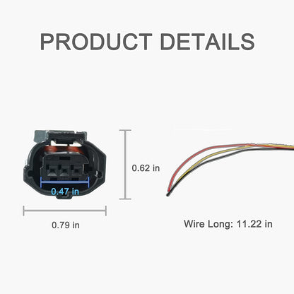 HiSport 2PCS Camshaft Position Sensor CPS Connector Pigtail Plug Wire Wiring Harness Compatible with Lexus, Toyota, Scion Replacement for OEM 6189-1129 90919-05060 46393JF, SU7792