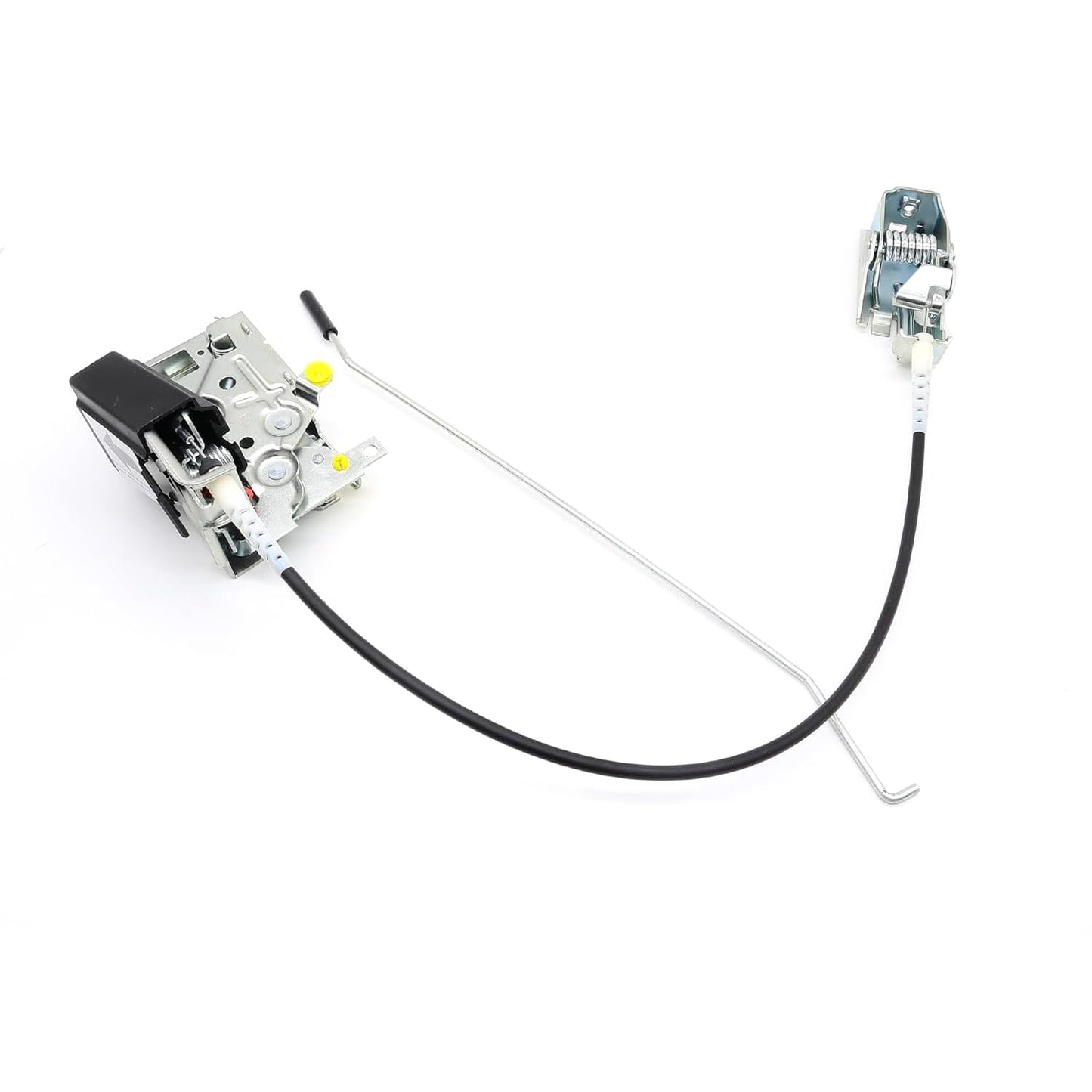 Hisport F4TZ-15219A65-A Door Latch Lock Assembly Front Left Driver Side - Compatible with 1992-1998 Ford F350 F250 F150 Bronco LH Side Power Door Latch Lock Actuator Motor Cable Rod Kit