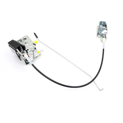 Hisport F4TZ-15219A65-A Door Latch Lock Assembly Front Left Driver Side - Compatible with 1992-1998 Ford F350 F250 F150 Bronco LH Side Power Door Latch Lock Actuator Motor Cable Rod Kit