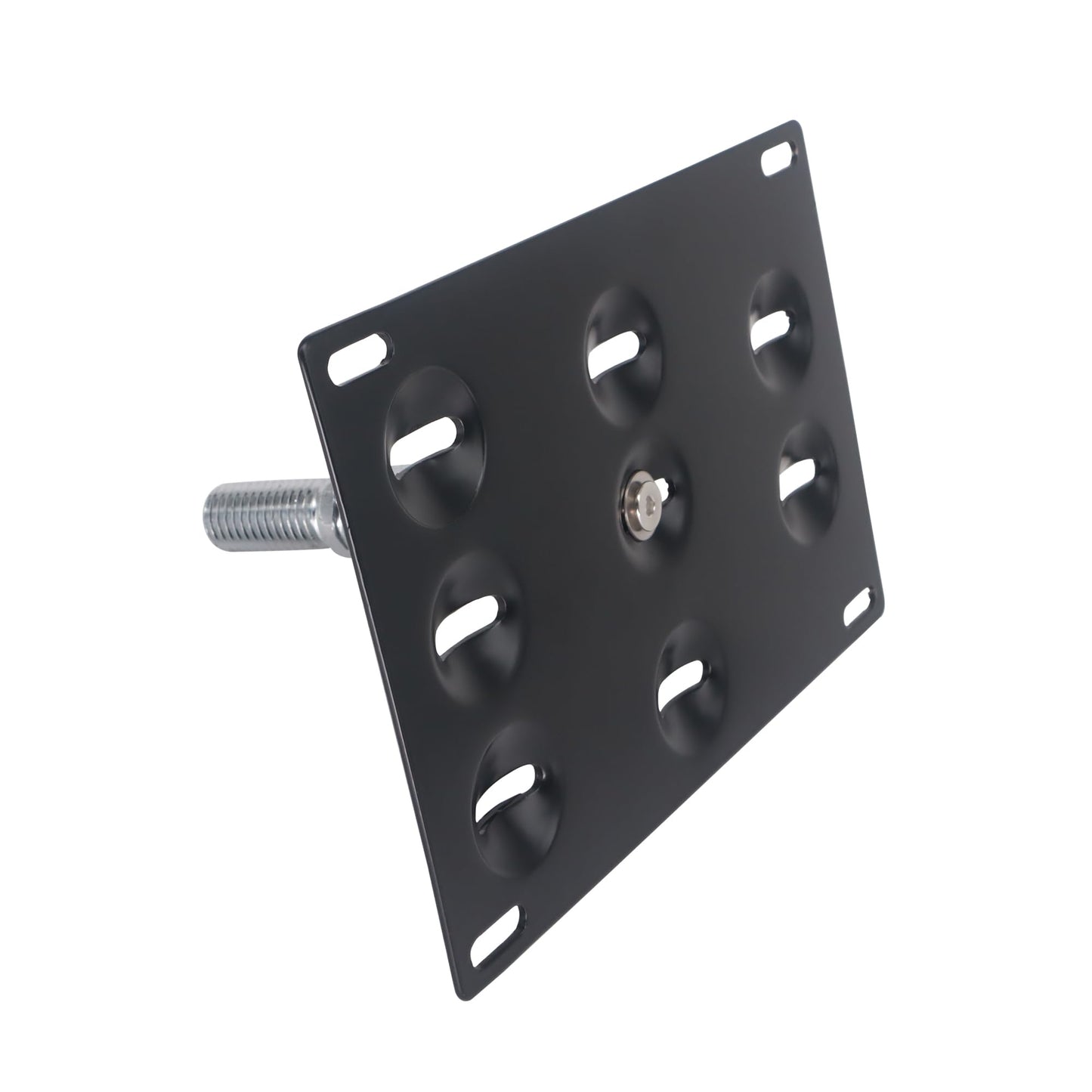 HiSport License Plate Holder Front Bumper Compatible with Mazda 3 6 CX-5 MX-5 Miata, No Drill Relocator Hole Adapter Support Holder