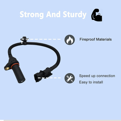HiSport 39180-2B000 Crankshaft Position Sensor Compatible with Hyundai Accent 2012-2015, Elantra 2011-2015, Elantra GT 2014-2015, Tucson 2014-2015, Veloster, Kia Forte Forte5 Rio Sou Rondo Seltos