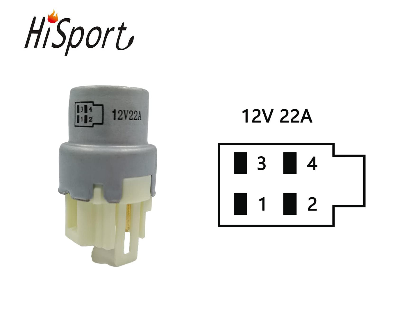 HiSport Relay Flashers 909-90987-02004 Compatible with Toyota, Mitsubishi, Chrysler Swift More Replace RY51£¬9098702004£¬0567004810 Multi-Purpose Signal Light Assemblies, 2PCS