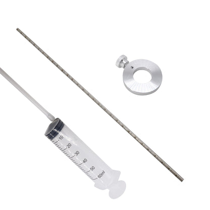 HiSport Motorcycle Fork Oil Level Tool with Adjustable Ring ¨C 60ml Capacity 300mm Scale Pipe