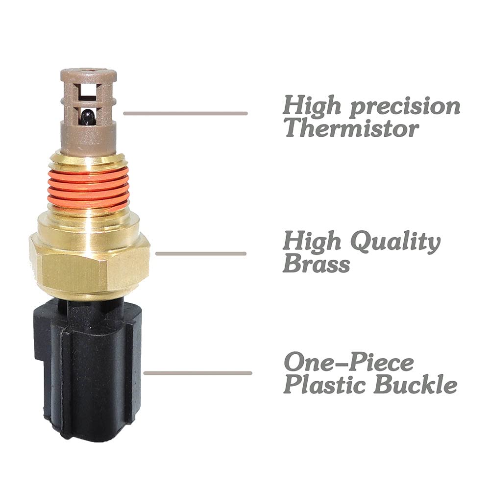 HiSport Air Intake Charge Temperature Sensor 56027872 - Compatible with Chrysler Cirrus Concorde Grandvoyager Intrepid Lhs Dodge Jeep Plymouth Mitsubishi 1994-2005 - Replaces M56027872 SU3036