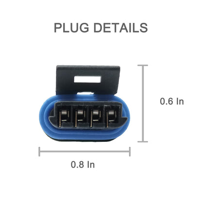 HiSport Idle Air Control Valve Connector Compatible with Buick,Chevrolet Lumina, Oldsmobile, Oldsmobile Cutlass, Pontiac, Pontiac Trans Replace S-551