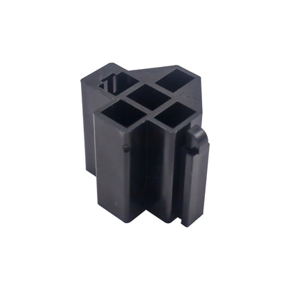 HiSport 5-Pin 12V 30A/40A Relay Connector with 6.3mm Terminals (5-Pack), Automotive Electrical Relay Socket Kit for Cars Trucks