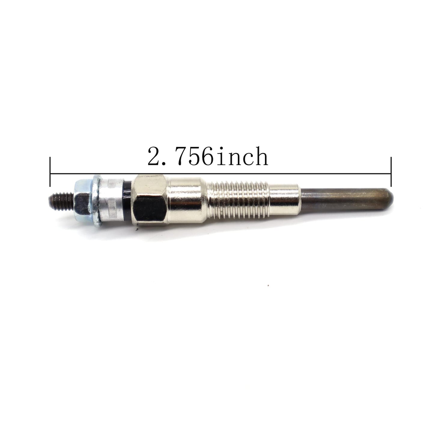 HiSport Diesel Glow Plug 16851-65510 4pcs - Compatible with Kubota D722 D902 D905 D1005 D1105 V1505 V1305 Z482 RTV900 RTV1100 Tractor B1700D B1700E ZD326 ZD331 Mower BX1800D BX1830D Engine
