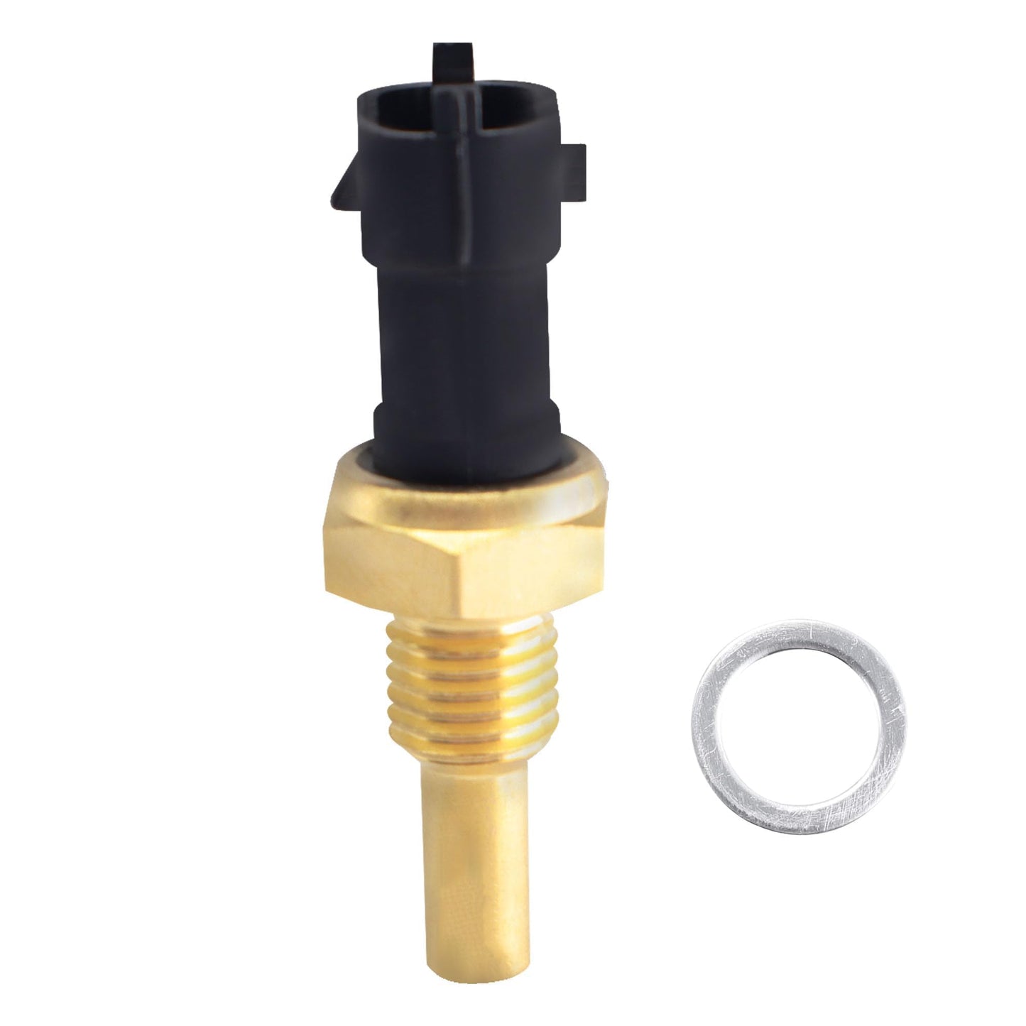 HiSport 213-4777 Coolant Temperature Sensor Compatible with Buick Cadillac Chevy GMC Saturn - 2008-2017 Enclave,2008-2012 Malibu,2009-2017 Traverse,2007-2016 Acadia,Replaces 12639899