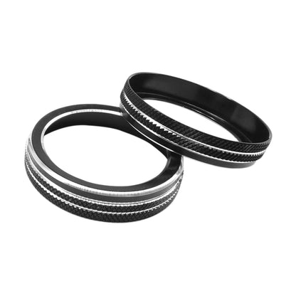 HiSport AC Climate Control Knob Cover Air Conditioner CD Switch Button Knob Compatible with Jeep Wrangler JL JLU Gladiator JT 4Pcs Black