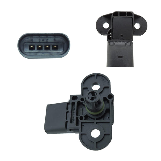 HiSport 0261230234 MAP Manifold Absolute Pressure Sensor Compatible with Audi A4 A5 A6 A7 A8 Q5 Q7 RS5 S4 S5 SQ5, VW Volkswagen Beetle, Golf, Jetta, Passat, SportWagen, Touareg