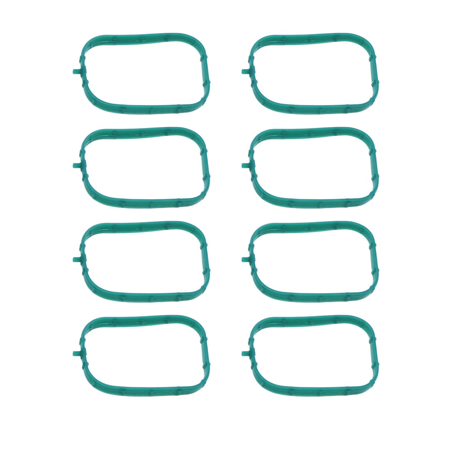 HiSport 8 PCS Engine Intake Manifold Gasket Runner Seals Compatible with GM Cadillac Chevrolet GMC Savana Sierra Silverado 1500 2500 3500 Yukon Camaro Corvette Escalade Replace 12626354