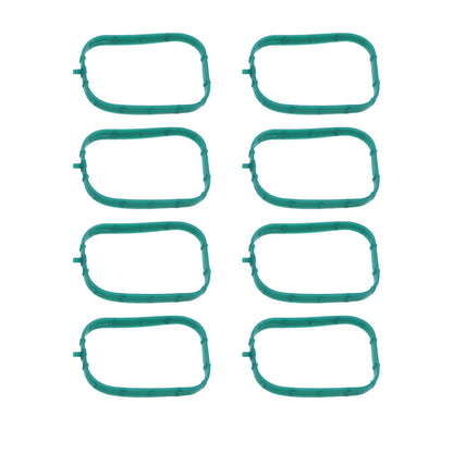 HiSport 8 PCS Engine Intake Manifold Gasket Runner Seals Compatible with GM Cadillac Chevrolet GMC Savana Sierra Silverado 1500 2500 3500 Yukon Camaro Corvette Escalade Replace 12626354