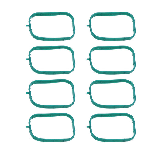 HiSport 8 PCS Engine Intake Manifold Gasket Runner Seals Compatible with GM Cadillac Chevrolet GMC Savana Sierra Silverado 1500 2500 3500 Yukon Camaro Corvette Escalade Replace 12626354