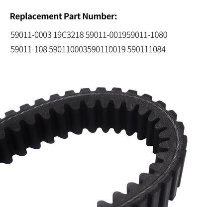 HiSport 59011-0003 Heavy Duty Drive Belt Compatible with Kawa-sa-ki Kawasaki Brute Force 650/650i 2005-2013, Brute Force 750i 2005-2023, KFX700 2004-2009, Prairie 360 2003-2013, Prairie 650 2002-2003