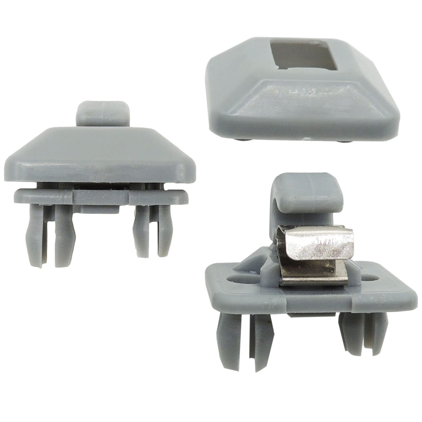 HiSport Inner Sun Visor Clips, Hook Retainer Bracket Mount Compatible with Audi A1 A3 A4 A5 Q3 Q5 S3 S4 S5 TT, 8U0857562A, 2PCS