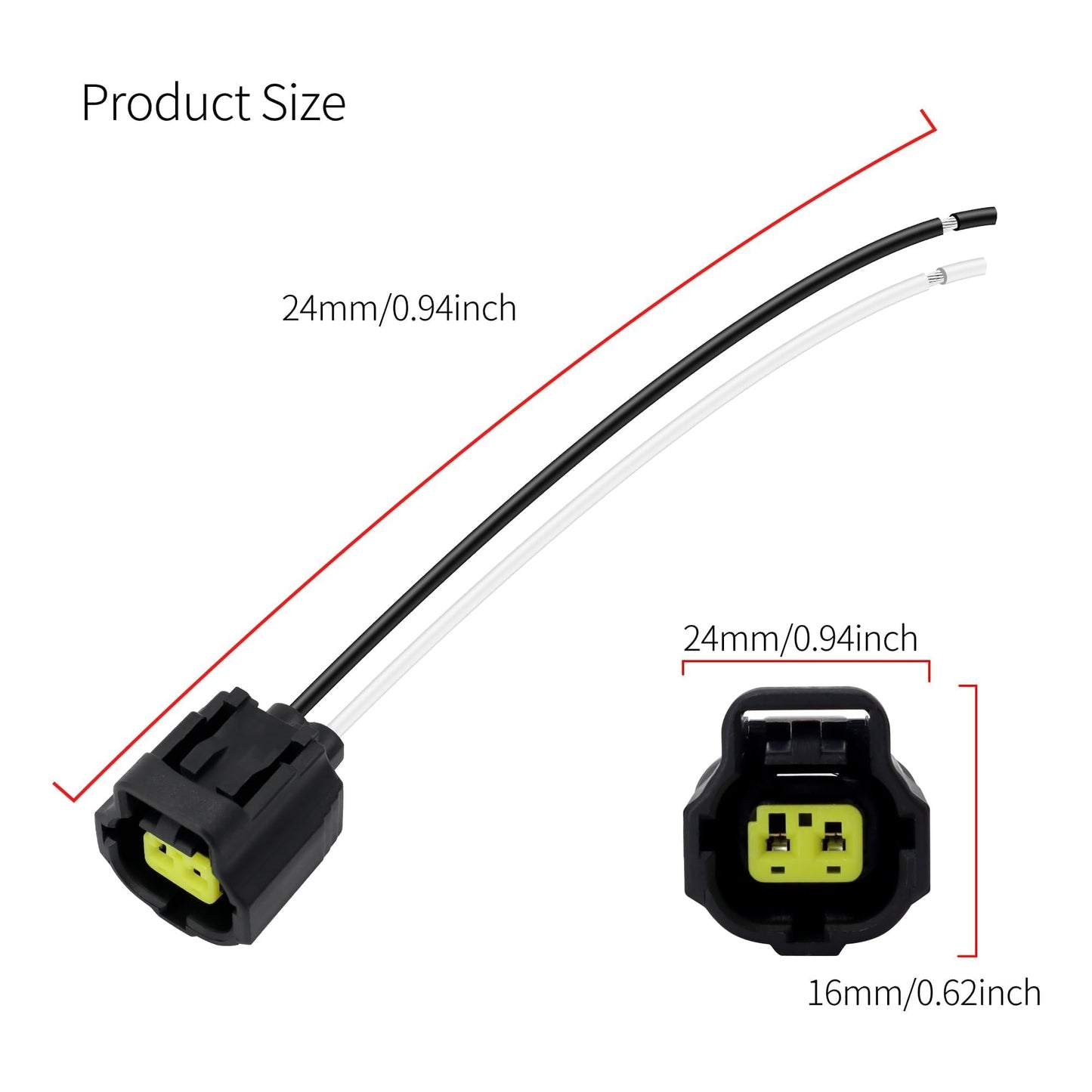 HiSport S-816 Temperature Sender/Sensor Connector Compatible with Chevrolet Chevy Sprint, Toyota Camry, Suzuki X-90, Pontiac Vibe, Mazda MX-3, Lincoln LS, Lexus ES300, Jaguar XK8 Replace 158-0421