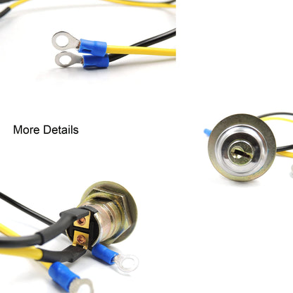 HiSport 1K7354B Ignition Switch 2 Keys 2 Line Compatible with Models :Ford New Ford Tractor 501 Series 600, 601 650 Series 701 Series 800, 801 Series 900, 901,2000 4-Cylinder pre-1964,4000 4-Cylinder