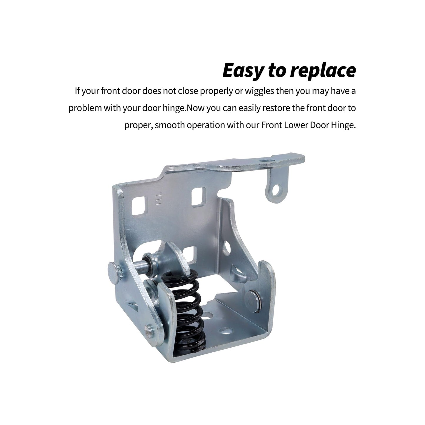 HiSport 20969645 Lower Door Hinge Front Left Driver Side Compatible with Cadillac Escalade Base 2007-2014, Chevrolet Chevy Avalanche 2007-2012, GMC Sierra 1500 Hybrid 2009-2013