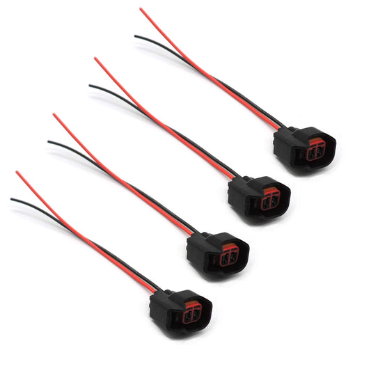 HiSport Fuel Injector ABS Sensor Connector 4 PCS - S824 Pigtail Connectors Wire Compatible with GM Ford Jeep Mazda Dodge LS2 LS3