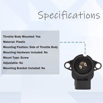 HiSport TPS Throttle Position Sensor - Compatible with Toyota Subaru Scion Chevrolet Replace #22633-AA210
