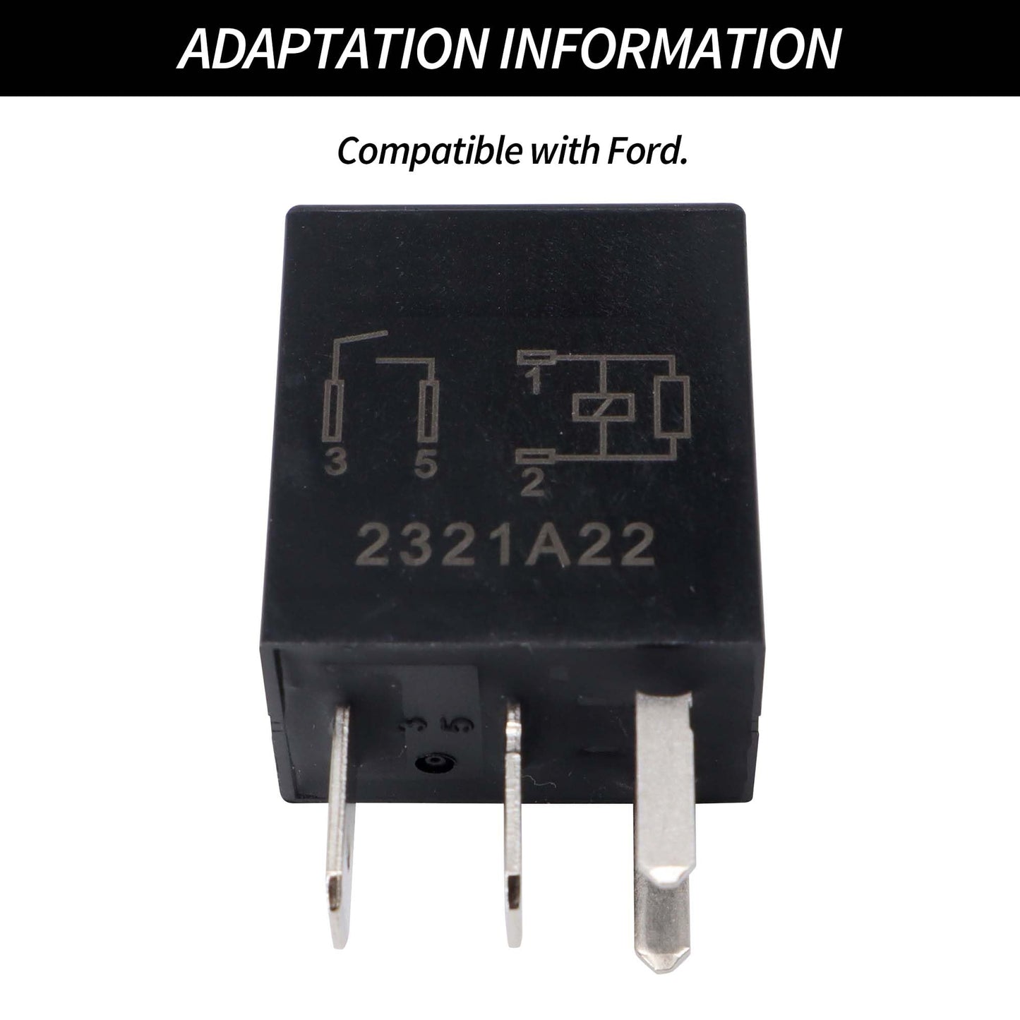 HiSport Relay 8T2T-14B192-AA O101K 12VDC 4 Pins Automotive Relay Compatible with Ford, 2PCS