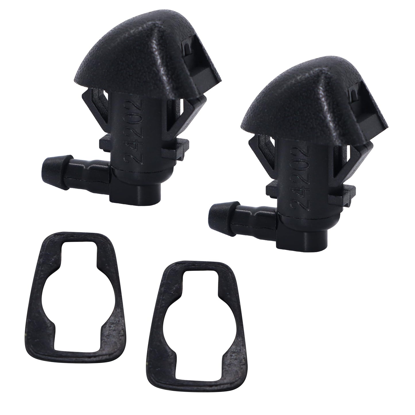 HiSport 76810-SZA-A01ZA Windshield Sprinkler Wiper Nozzle - Compatible with Honda Pilot 2009 2010 2011 2012 2013 2014 2015 - (Two Side)