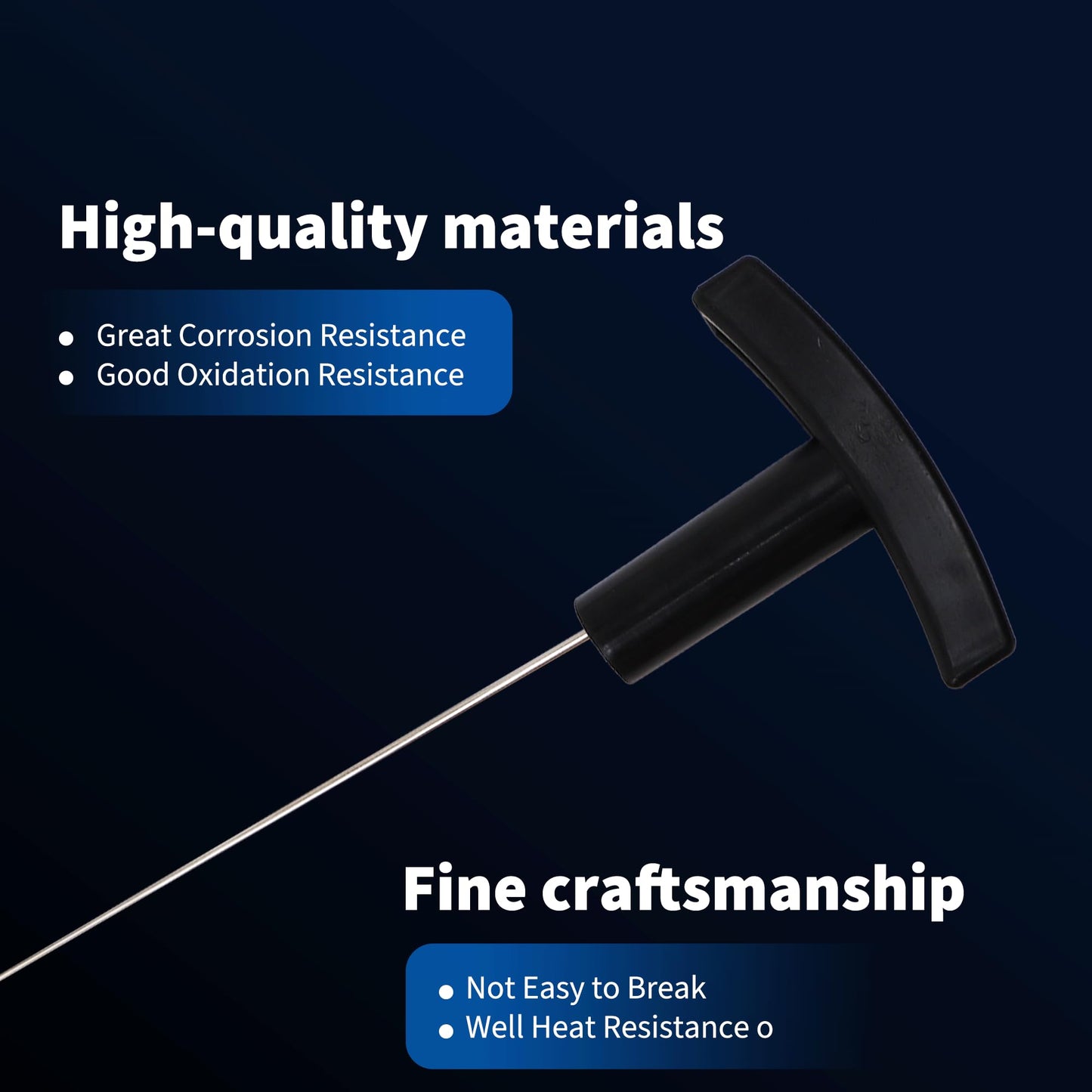 HiSport Engine Oil Dipstick Replacement 3C3Z6750AA 917310 - Compatible with Ford F250 F350 F450 F550 Super Duty Excursion 6.0L V8 Diesel Powerstroke Fluid Level Indicator Dip Stick for Checking Oil