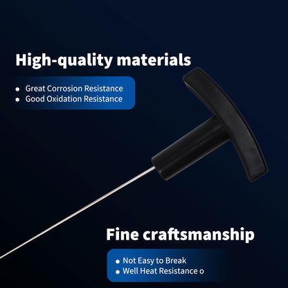 HiSport Engine Oil Dipstick Replacement 3C3Z6750AA 917310 - Compatible with Ford F250 F350 F450 F550 Super Duty Excursion 6.0L V8 Diesel Powerstroke Fluid Level Indicator Dip Stick for Checking Oil