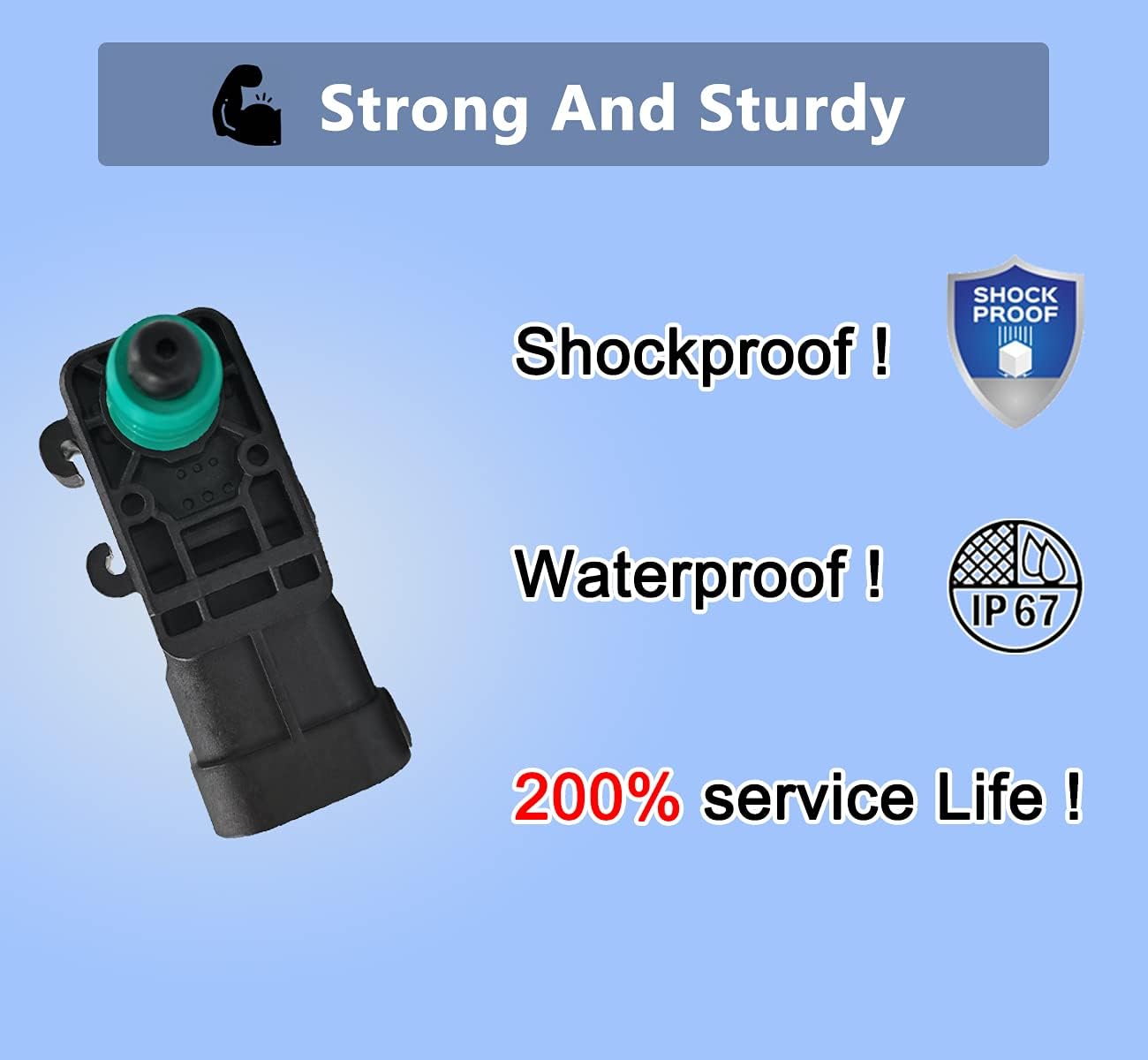 HiSport 13502903 Fuel Tank Pressure Sensor Compatible with Buick Allure, Cadillac ATS, Chevrolet Chevy Blazer Equinox Cruze Express 1500, GMC Acadia, Hummer H2, Pontiac G5, Saab 9-7X, Saturn Aura