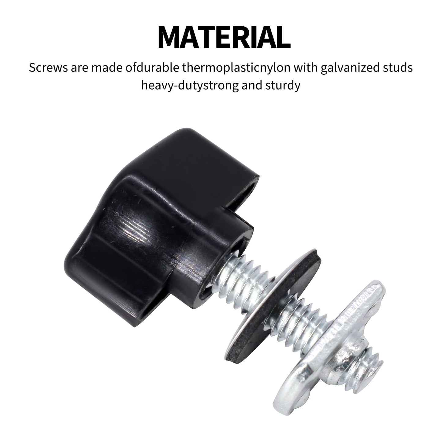 HiSport Universal Hard Top Thumb Screw Nut Washer Kit Compatible with Jeep Wrangler JK JL YJ TJ 1995 1996 1997 1998 1999 2000 2001 2002 2003 2004 2005 2006 2007 2008 2009 2010 2011 2012-2018