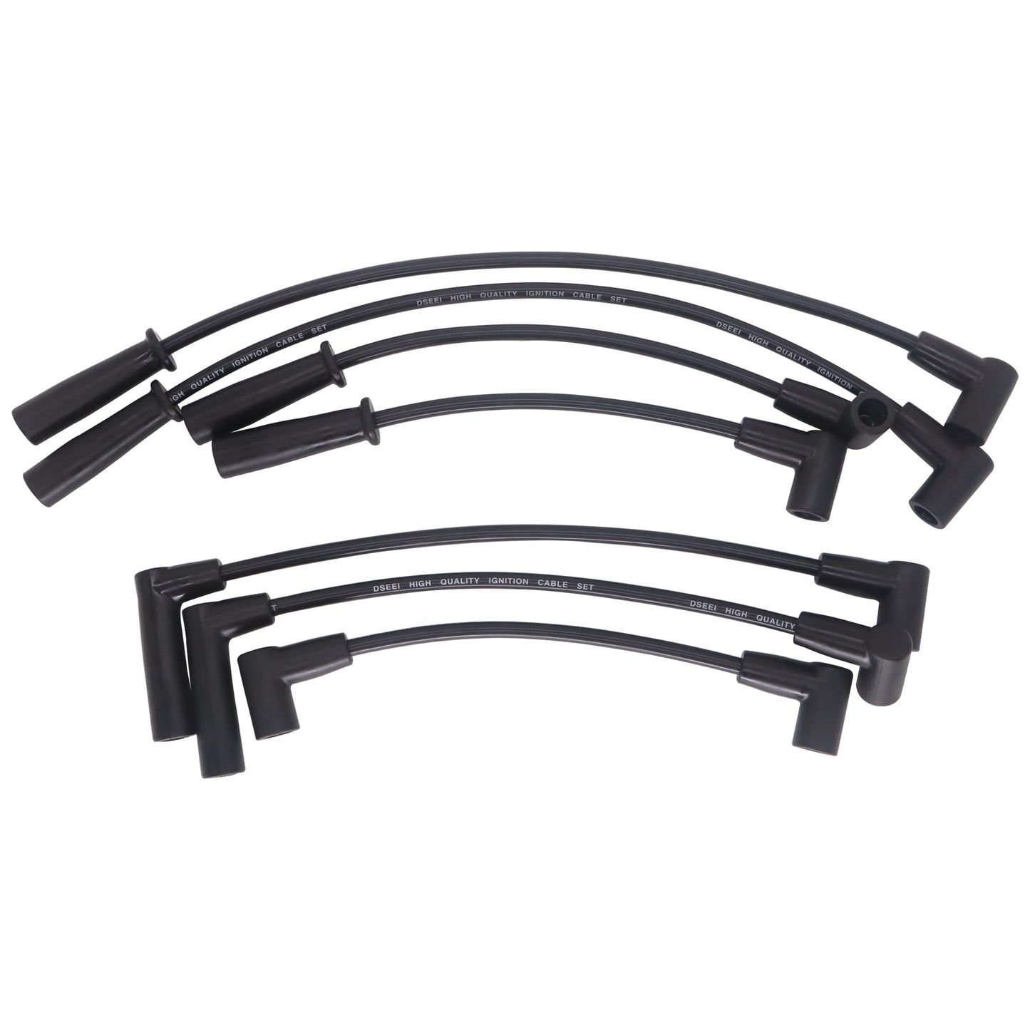 HiSport Spark Plug Wire Set 671-6128 Compatible with Jeep Wrangler Cherokee Grand Cherokee 1991-1999 4.0L 6 CYL Replacement for 6716128