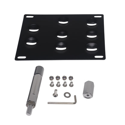 HiSport License Plate Holder Front Bumper Compatible with Mercedes C-Class CLA-Class E-Class S-Class GLK-Class ML-Class GLA-Class SL-Class, No Drill Relocator Hole Adapter Support Holder