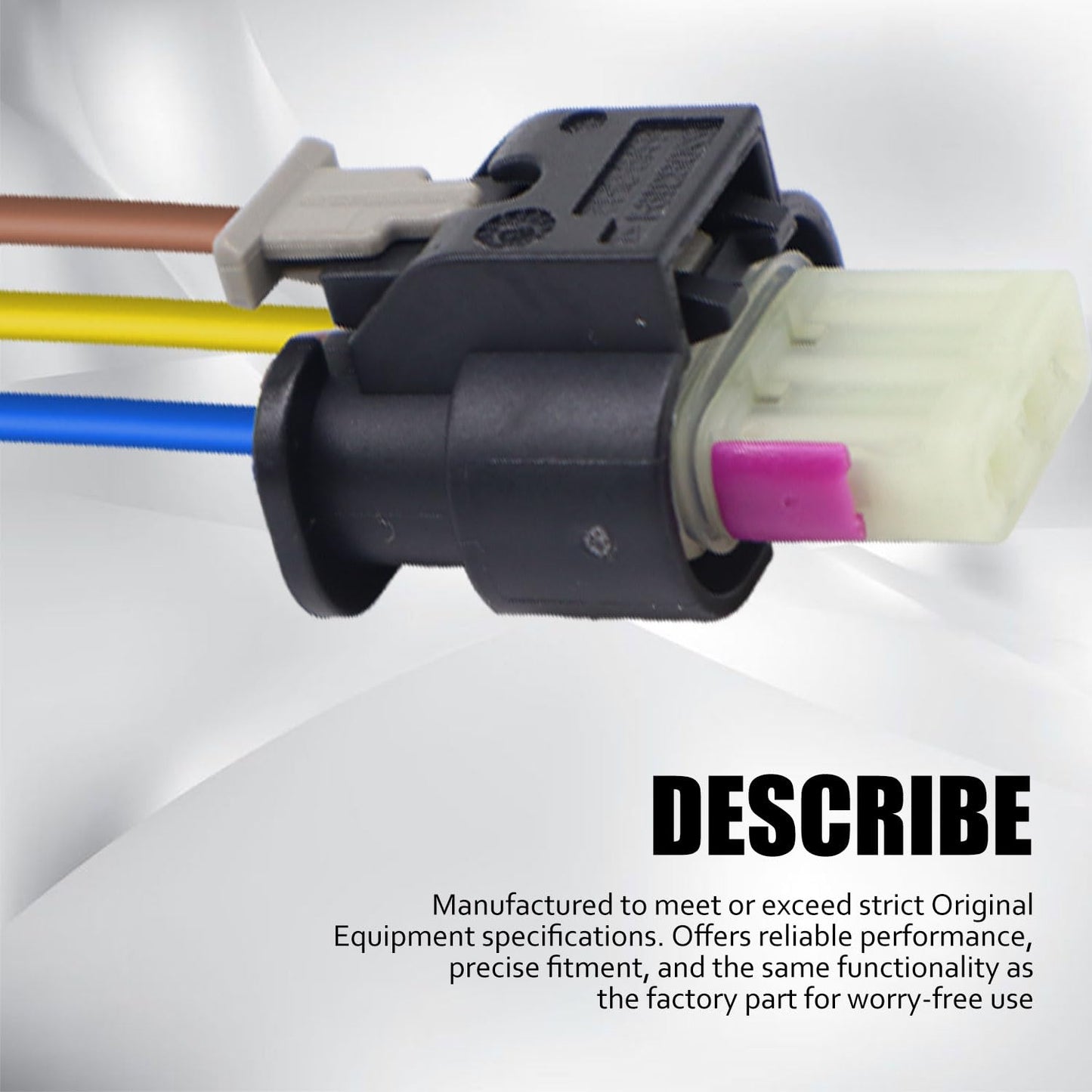 HiSport 2359997 PDC Parking Sensor Connector 3 Pin - Compatible with BMW X3 F25 X5 E70 F10 F11