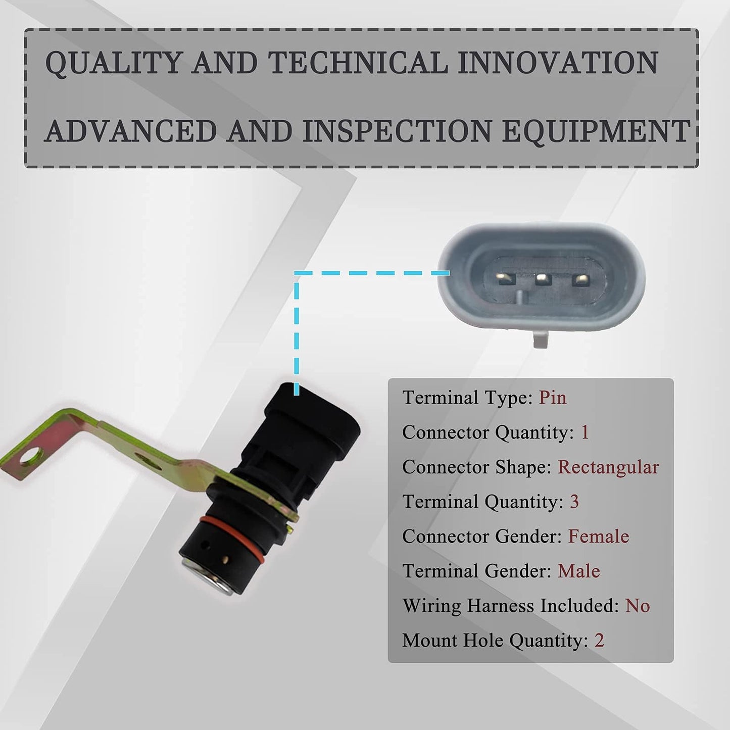 HiSport 213-3208 Crankshaft Position Sensor Compatible with Cadillac Escalade, Chevrolet Chevy Astro Blazer Suburban Silverado Tahoe, GMC C1500 C2500 C3500 Pickup Savana Sonoma, Oldsmobile Bravada