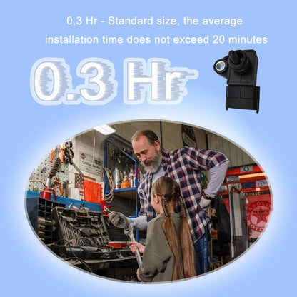 HiSport MAP Sensor Manifold Absolute Pressure Sensor Compatible with Hyundai Elantra Sonata KIA Repalcement for 39300-2B000, 39300-03000, AS417, AS417T