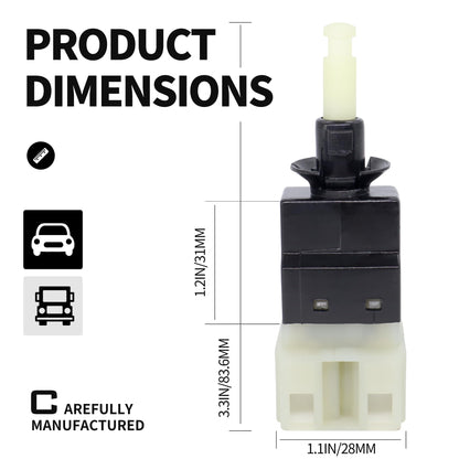 HiSport 0015453109 Brake Light Switch Lamp 6 Pins - Compatible with Mercedes-Benz C280 E430 S350 G550 SL500 SLK320 CL600 CLK55 Dodge Sprinter 3500 Sprinter 2500 Chrysler Crossfire 1999-2010