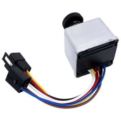 HiSport 75600-26/7560026 Wiper Switch with Knob Compatible with Peterbilt 300 Series 6-Lead Knob Wiper Switch Control Replace 220 378 379 387