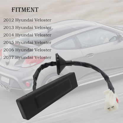 HiSport 81260-2V000 Hatch Release Button Trunk Lid Latch Switch Outside Handle & Lock Assembly Compatible with Hyundai Veloster 2012 2013 2014 2015 2016 2017 1.6L Replace 812602V000