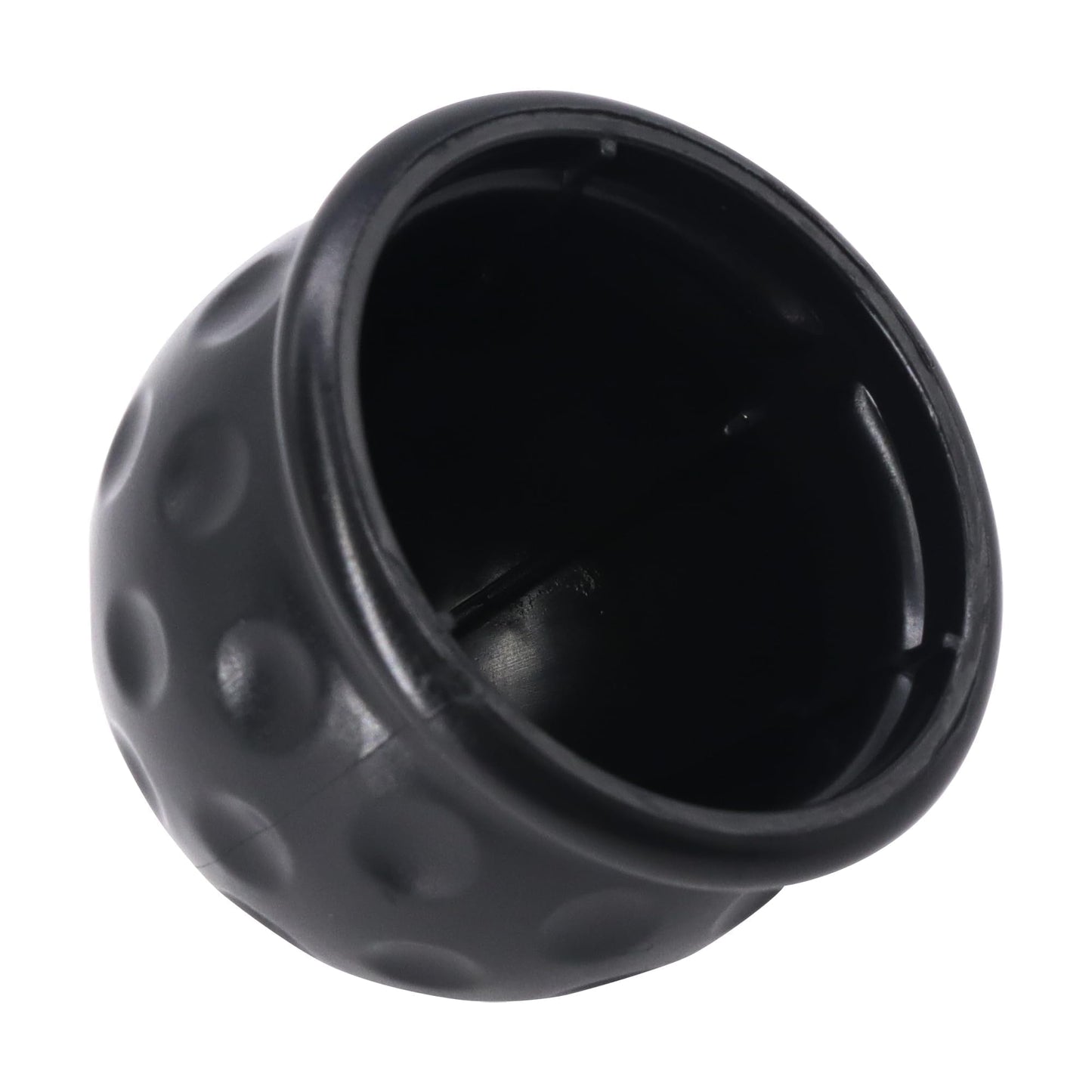 HiSport 2pcs Trailer Hitch Ball Cover,2 Inch Black Traction Ball Protector, Universal Dustproof and Waterproof 50mm Towing Ball Protective Cap Compatible with Trailers, RVS Trucks, Boats