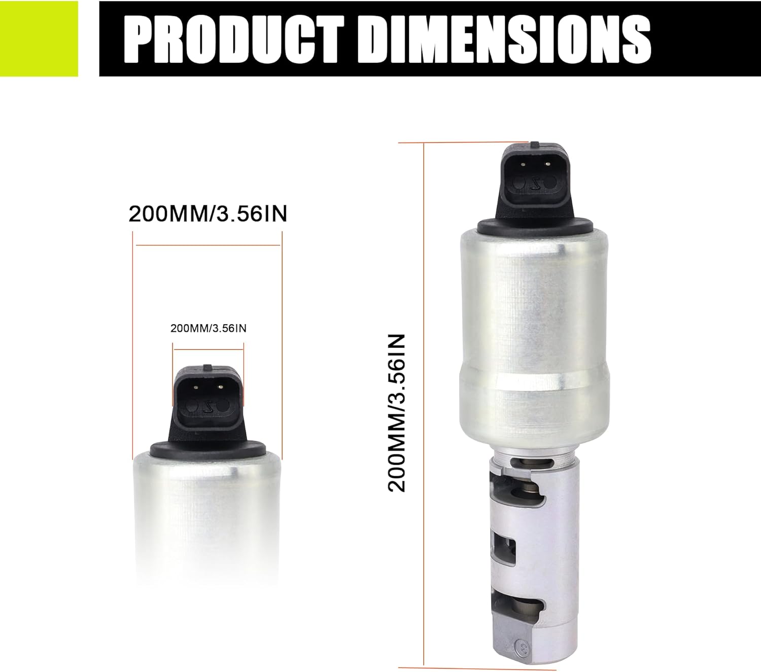 HiSport Oil Control VVT Valve Variable Valve Timing Solenoid 916-742 - Compatible with 16-18 Mazd 3 16-18 Mazd 3 Sport Engine Oil Control VVT Replace PEDD14440