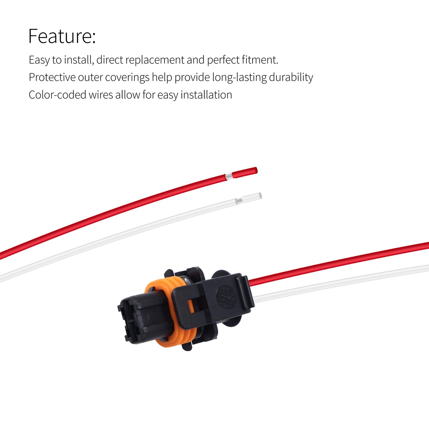 HiSport Alternator Connector Pigtail 25877026 Compatible With Cadillac Chevy GMC Hummer