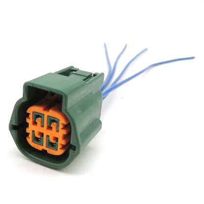 HiSport 4 pin 4-Way 4 Wire Connector for O2 Sensor Compatible with Nissan Altima 2002-2007,Sentra 2002-2006,Frontier 2005-2019,Titan 2004-2015 Replace RS04FG