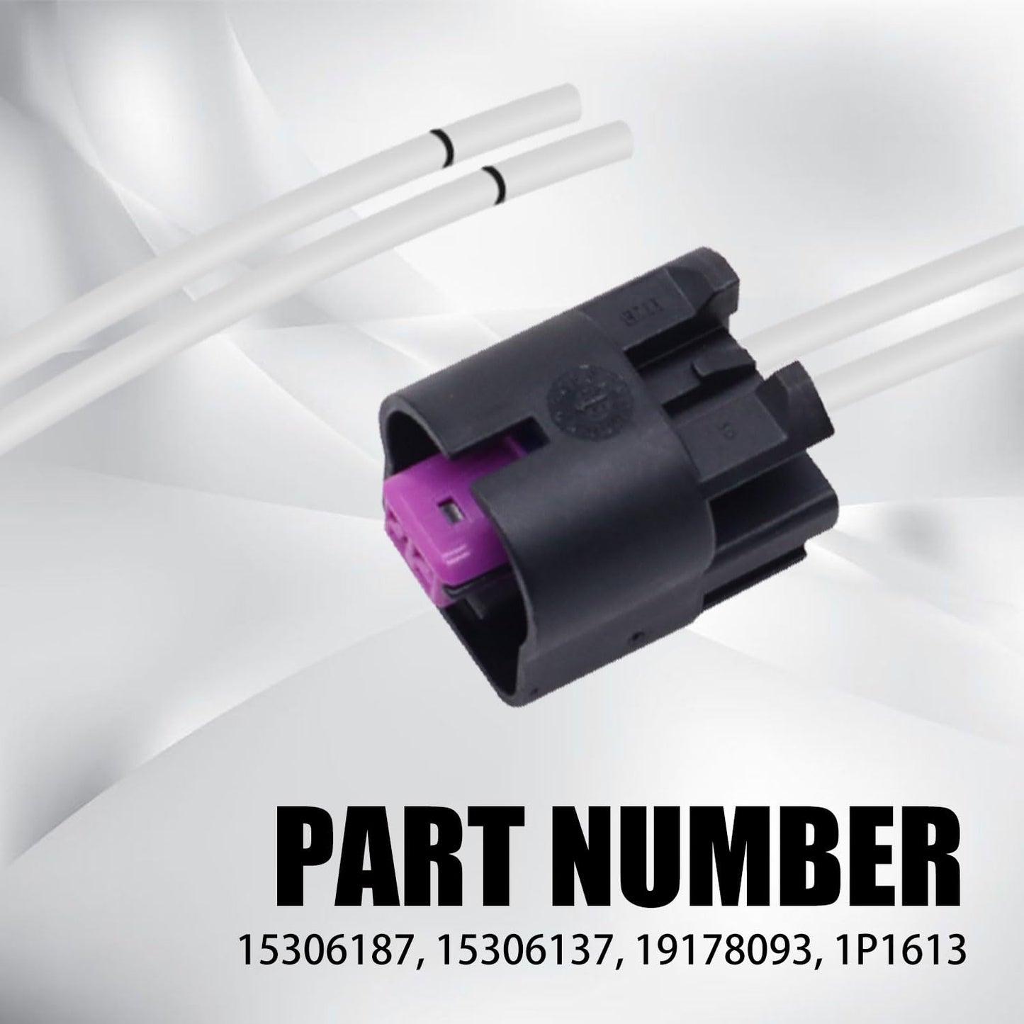 HiSport 15306137 Variable Valve Timing(VVT) Solenoid Connector Wiring Harness - Compatible with Buick Lacrosse Regal Chevrolet Captiva Sport Pontiac G5 G6 Saturn Aura Replaces 15306187 19178093