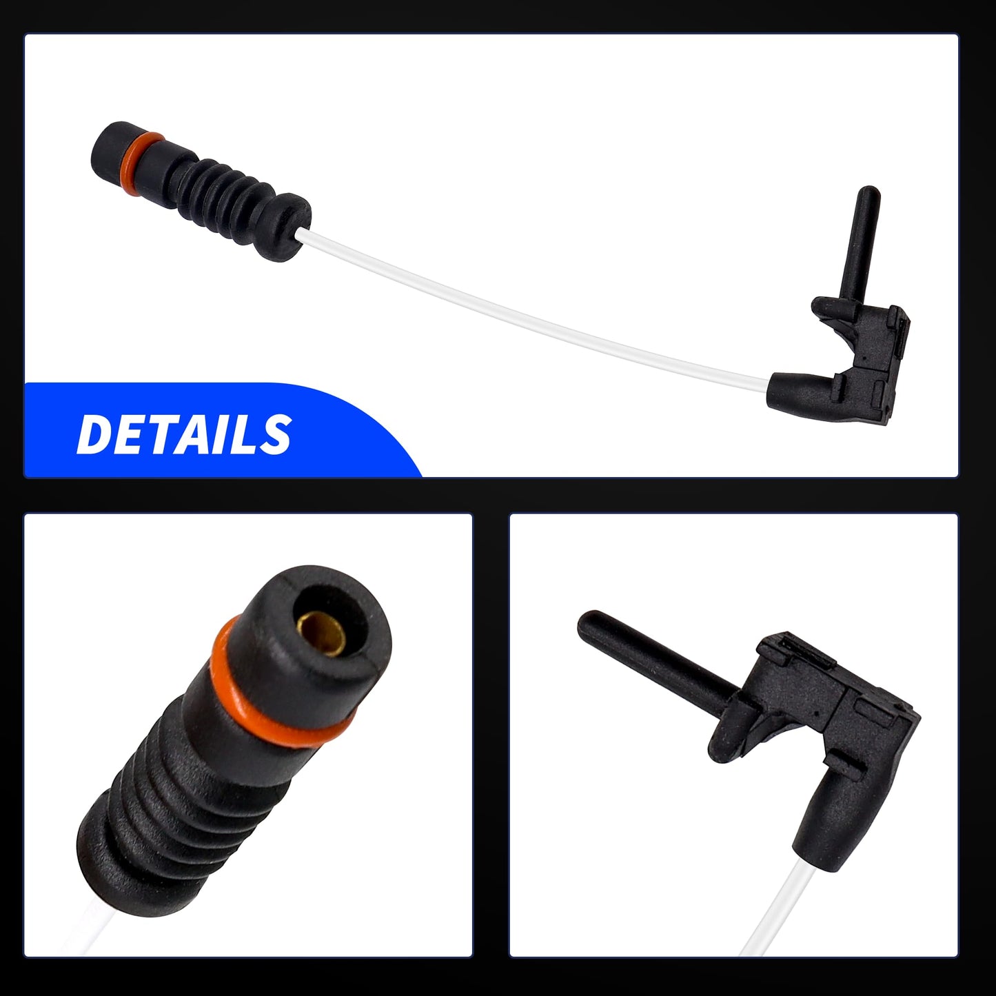 HiSport Disc Brake Pad Wear Sensors - Compatible with Mercedes R107 W116 W123 W124 W126 R129 W202 - Replace 1405401217 A1405401217