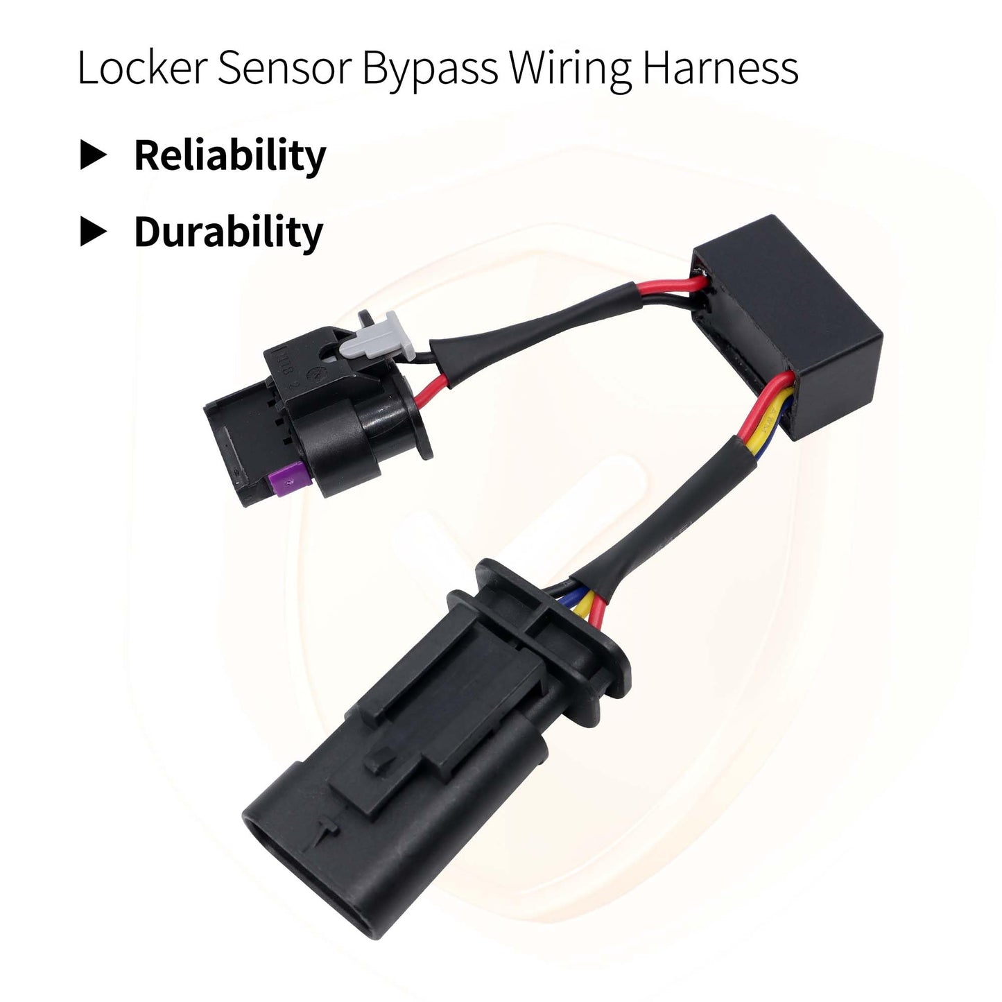 HiSport Locker Sensor Bypass Wiring Harness Z Locker Sensor Plug Connector Compatible with Jeep Wrangler Rubicon 2018-2023, Gladiator 2020-2023